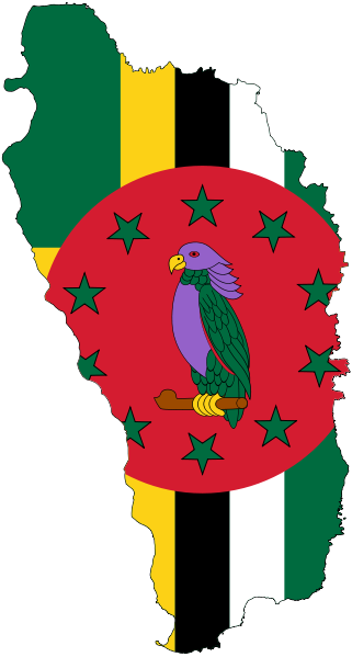 Dominica Mapand Flag Illustration