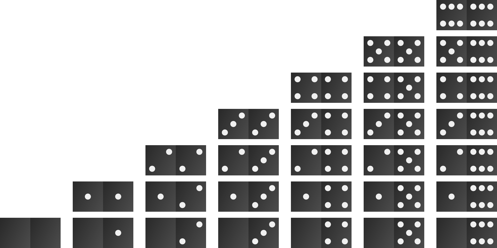 Dominoes Standingin Formation