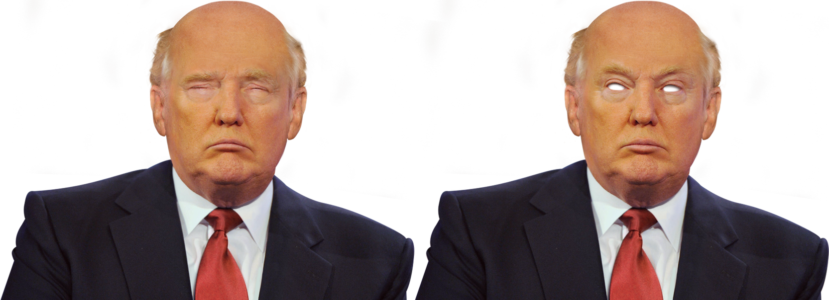 Donald Trump Eyes Closed Expression