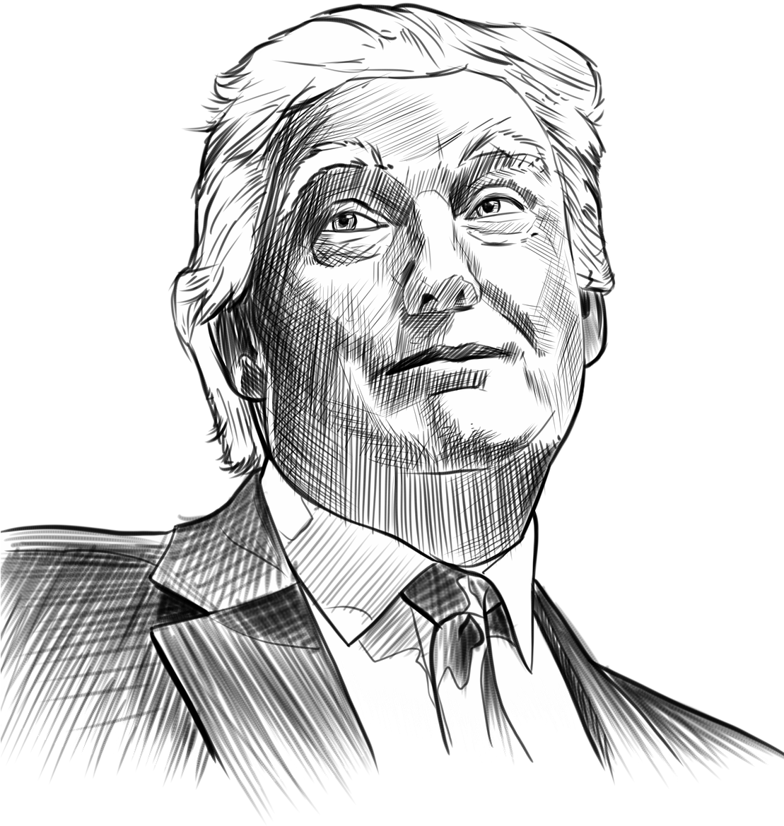 Donald Trump Sketch Illustration