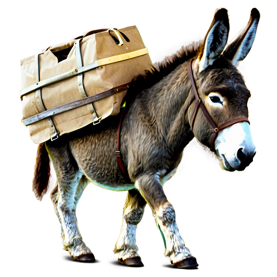 Donkey Carrying Bags Png Ryw