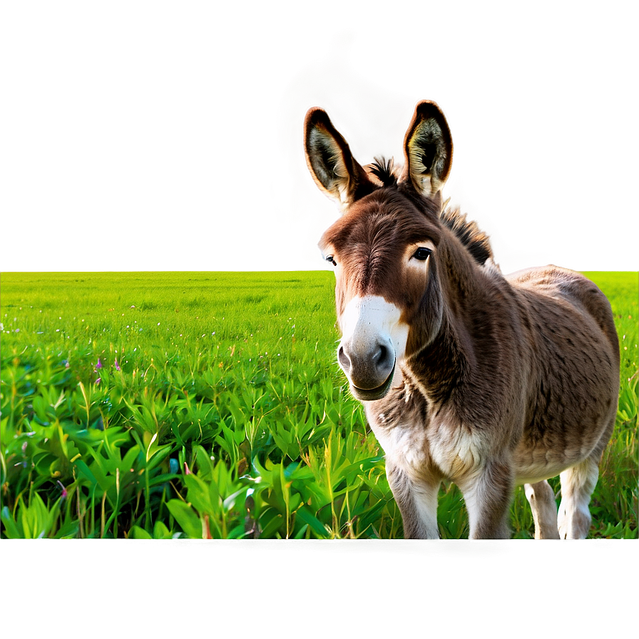 Donkey In Field Png Ryy