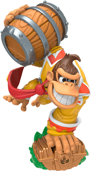 Donkey Kong Barrel Power Pose