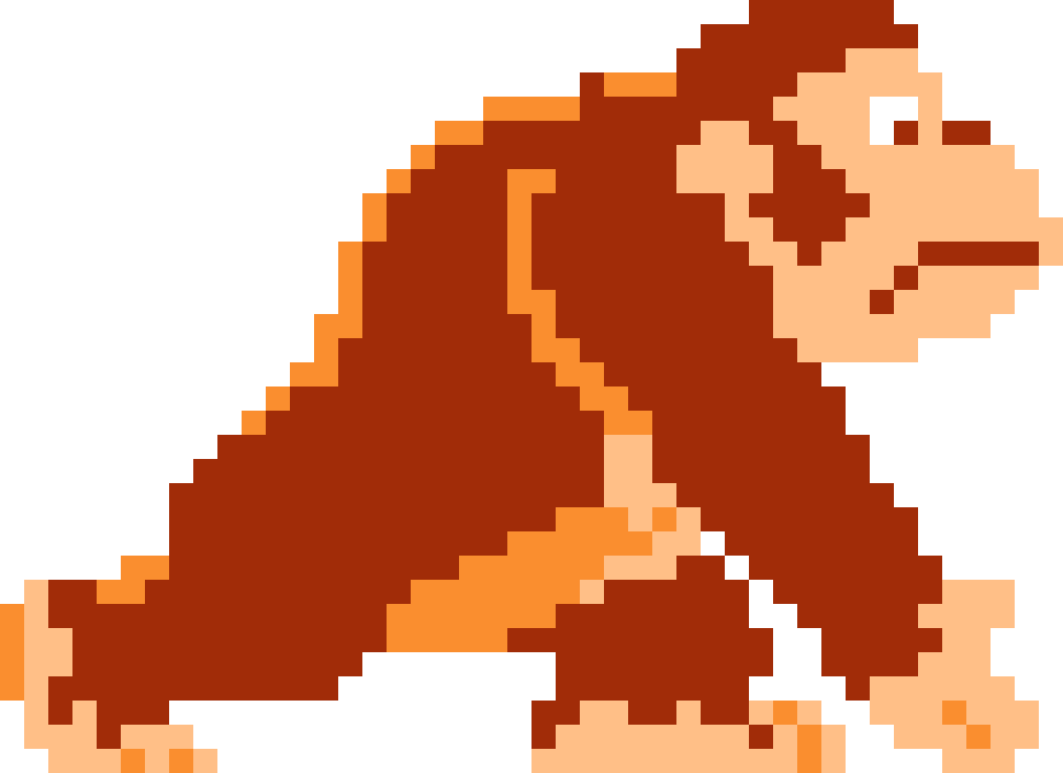 Donkey Kong Pixel Art