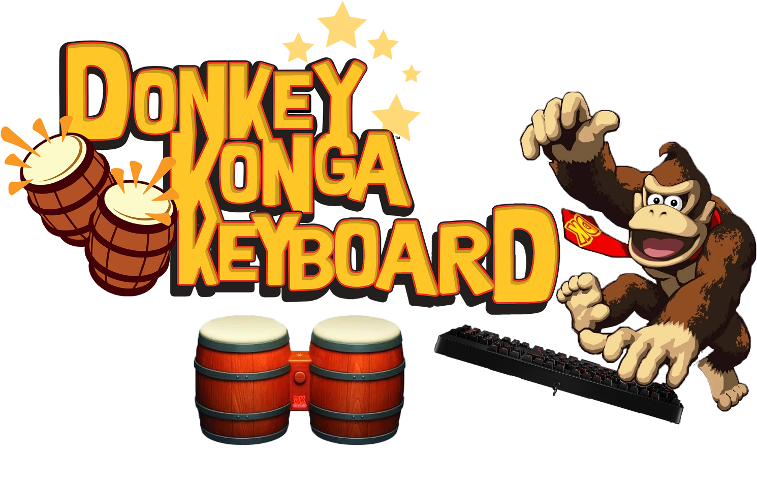 Donkey Konga Keyboard Fusion