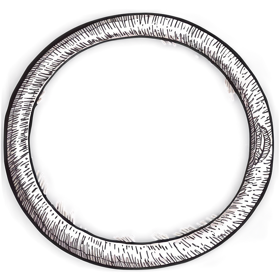 Doodle Circle Frame Png 06122024