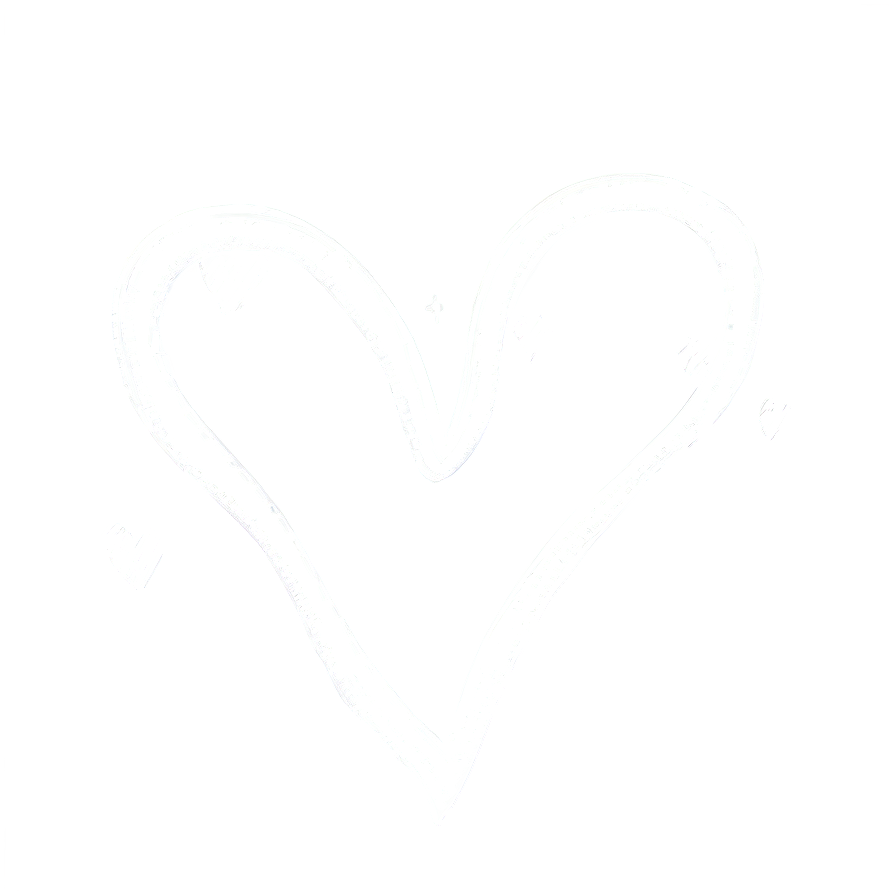 Doodle White Hearts Png Tld5