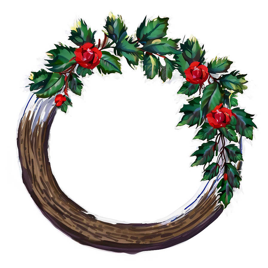 Door Hanging Wreath Png 57