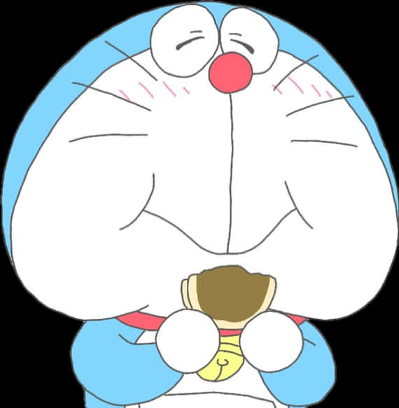 Doraemon Laughing Close Up