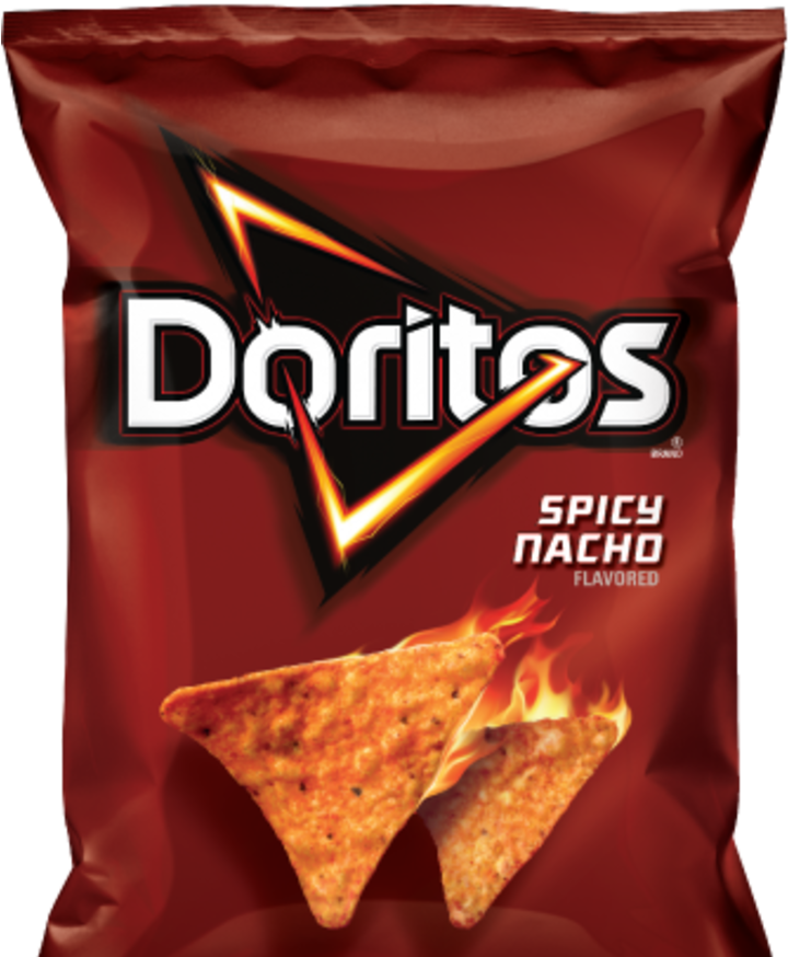 Doritos Spicy Nacho Flavored Chips Package