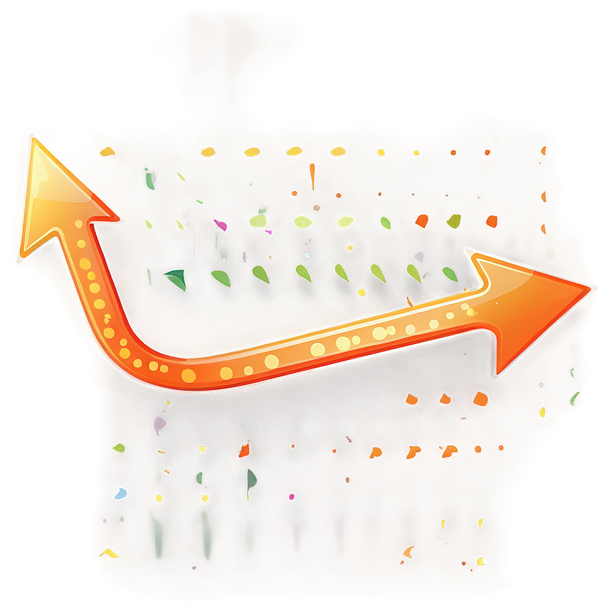 Dotted Orange Arrow Png Kpp