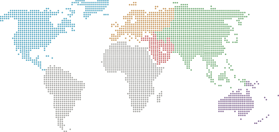 Dotted World Map Sudan Highlighted