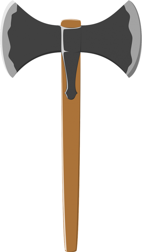 Double Bladed Axe Illustration