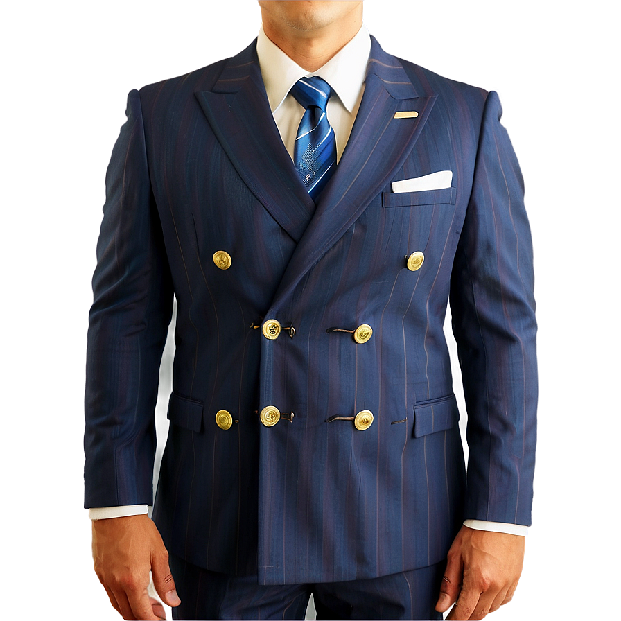 Double Breasted Suit And Tie Png 82