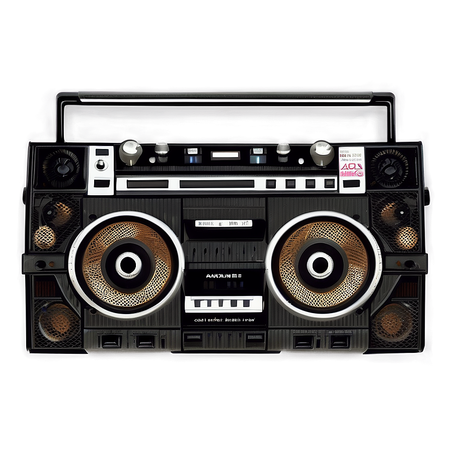 Double Cassette Boombox Png 50