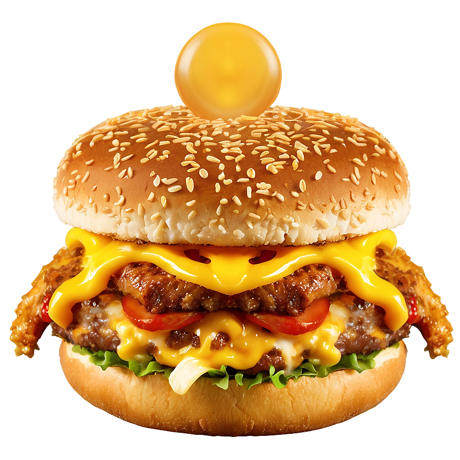 Double Cheese Meltdown Burger Png 06242024