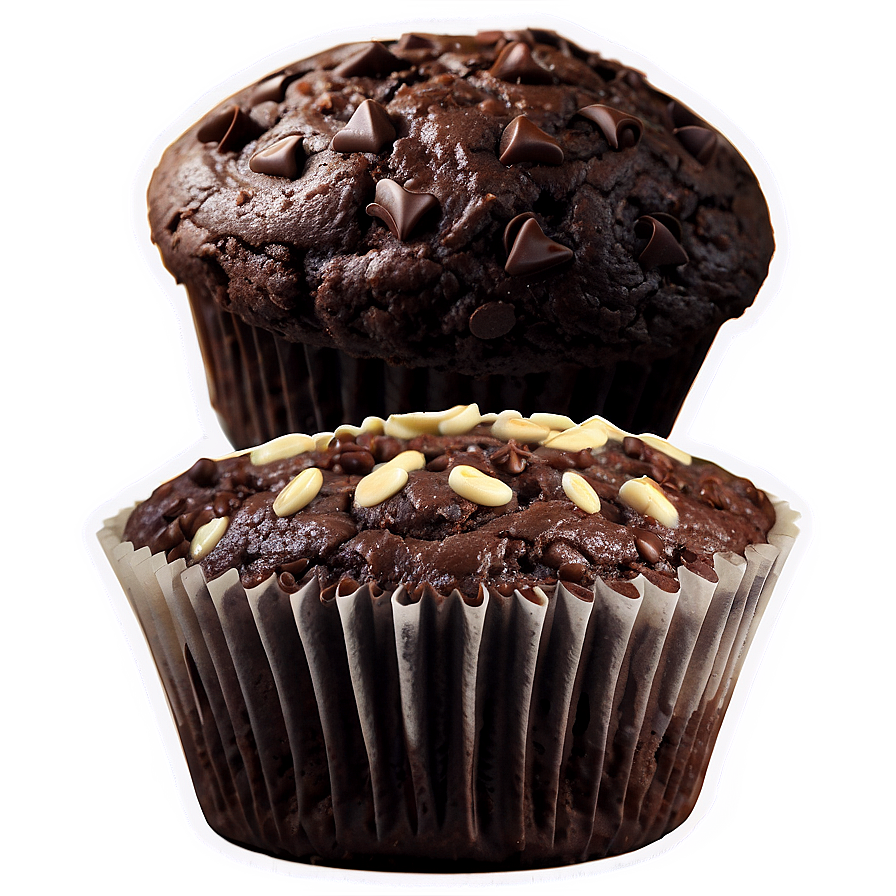 Double Chocolate Muffin Png Geb