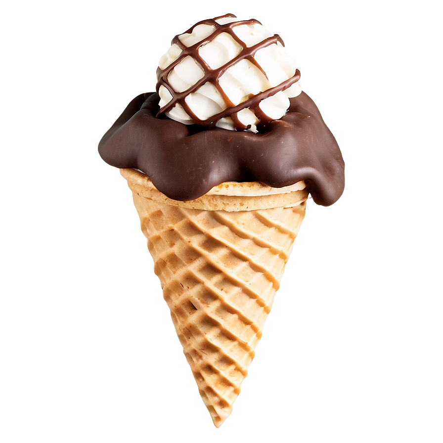 Double Chocolate Waffle Cone Png Osx74