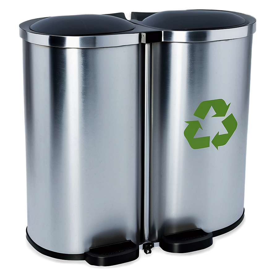 Double Recycling Bin Png Fuo