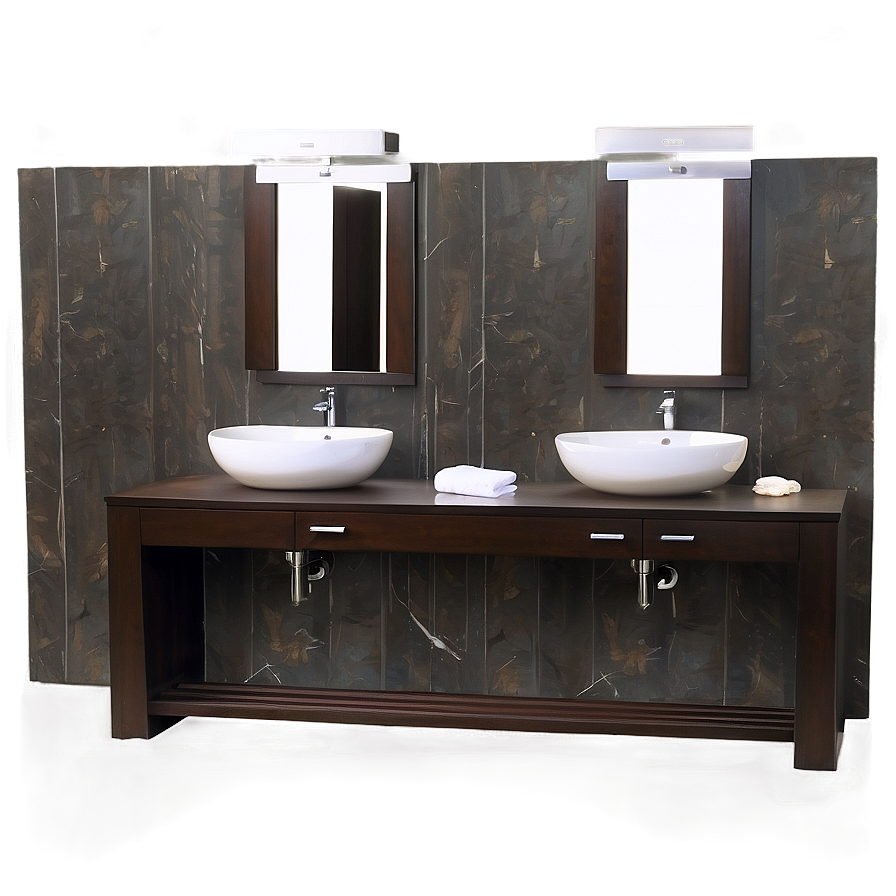 Double Vanity Bathroom Sink Png 06132024