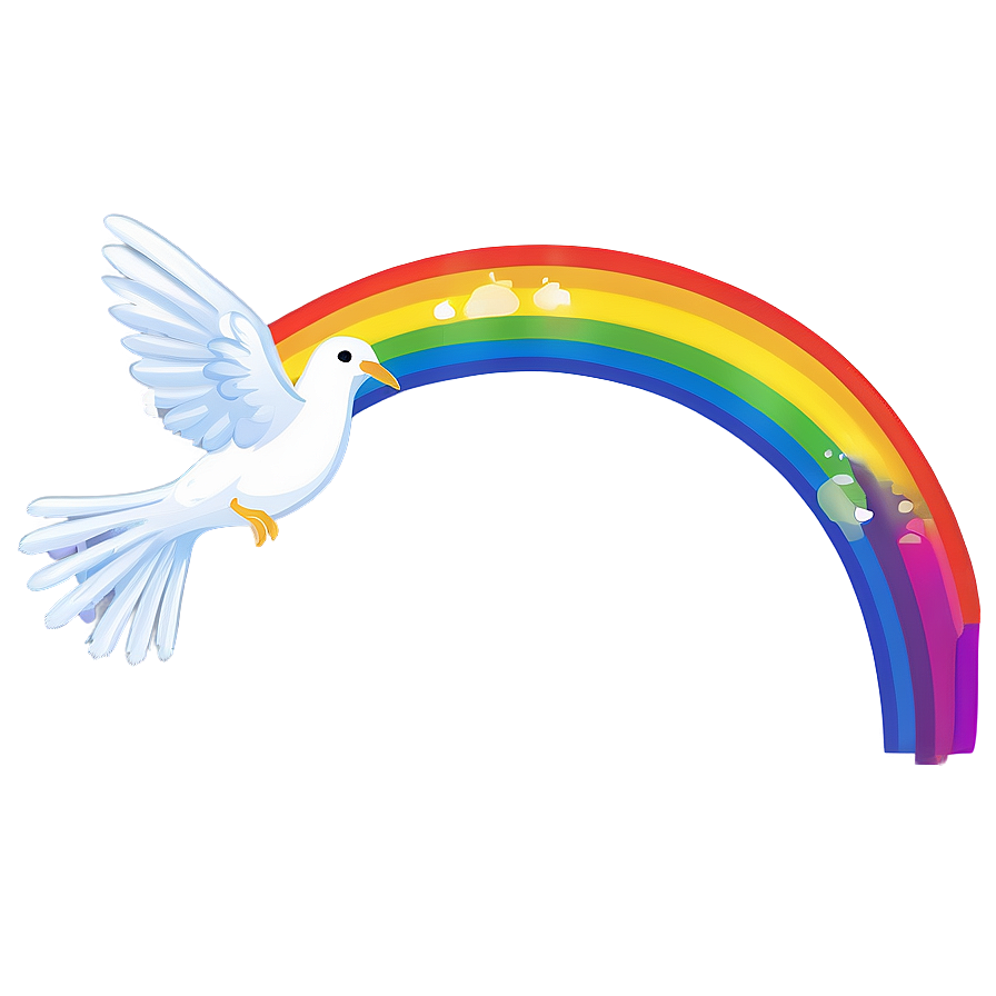 Dove And Rainbow Clipart Png 72