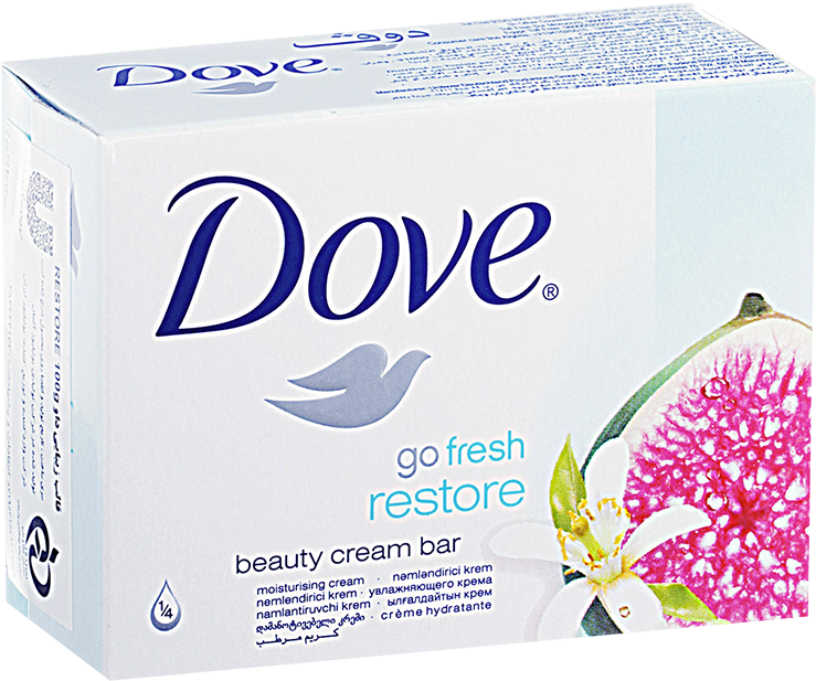 Dove Go Fresh Restore Beauty Cream Bar Soap Packaging