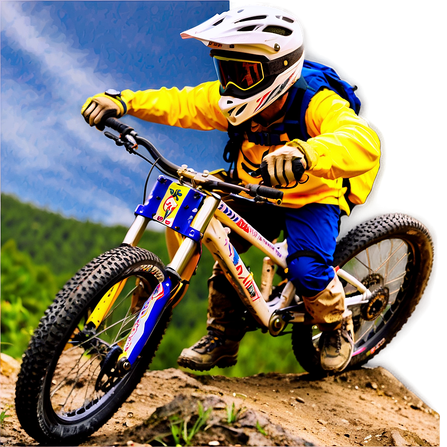 Downhill Biking Thrill Png 21