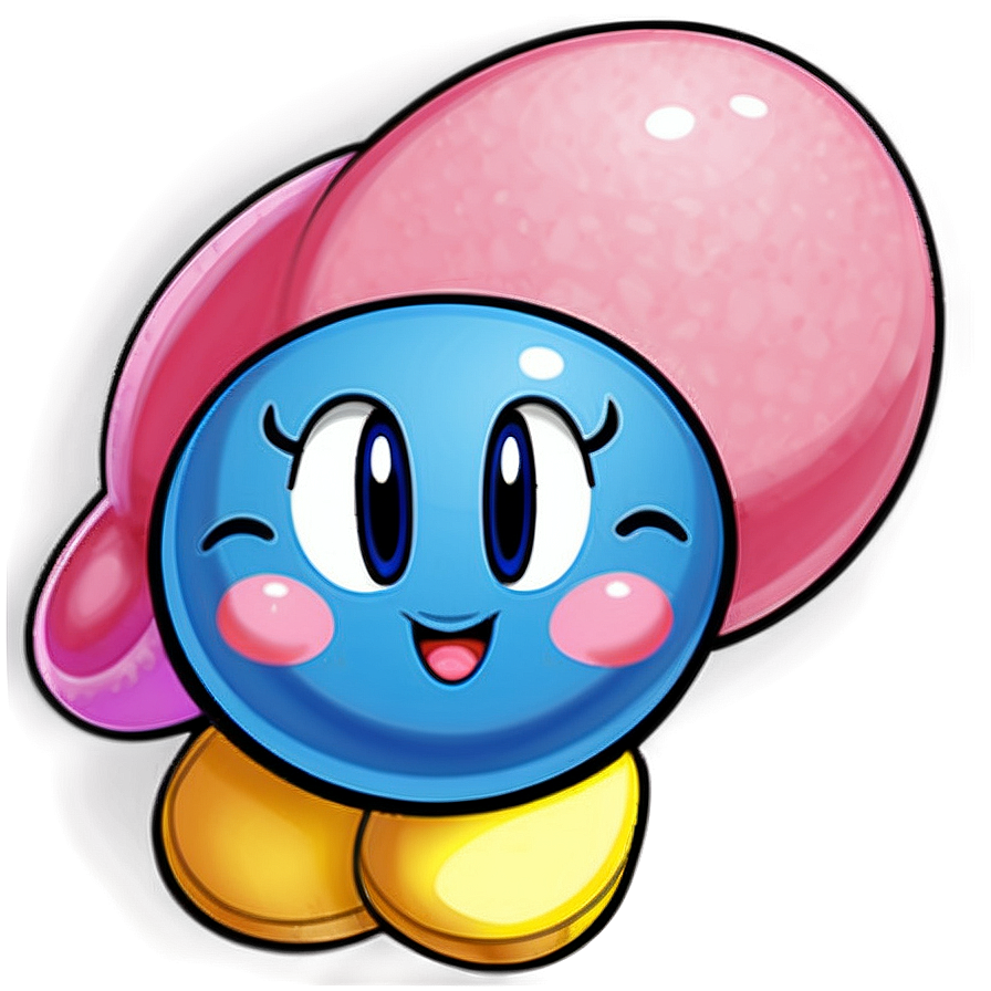 Download Detailed Kirby Blue Png 05232024