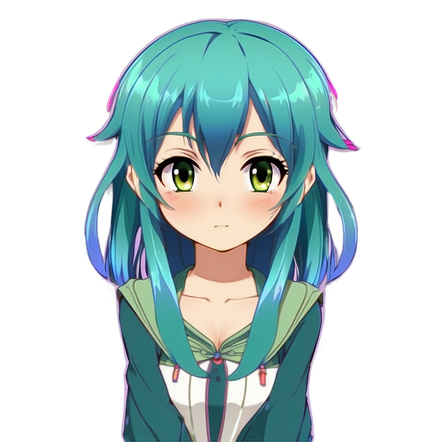 Download Green Haired Anime Character Png Eiv30