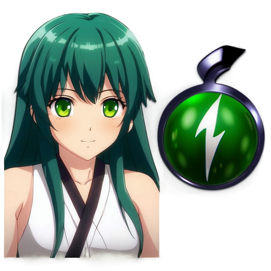 Download Green Haired Anime Png Art 15