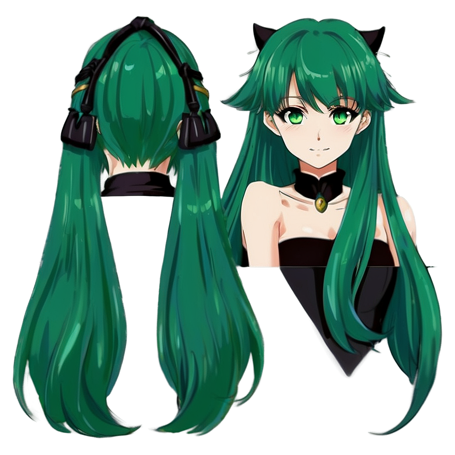 Download Green Haired Anime Png Art Org88