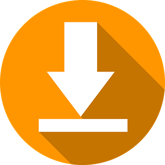 Download Icon Orange Background