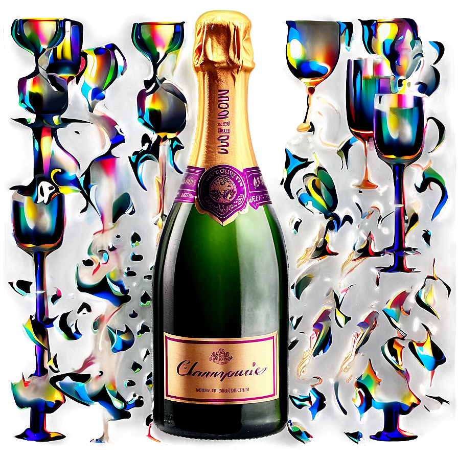 Download Premium Champagne Bottle Png 05232024