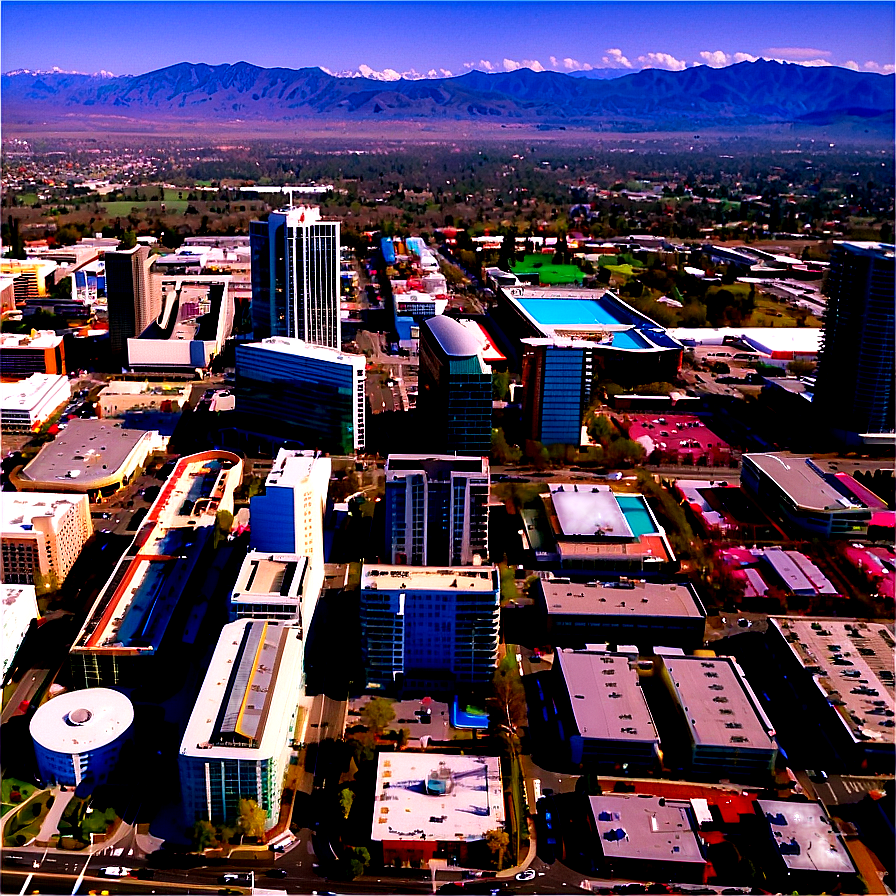 Downtown San Jose Aerial View Png 40