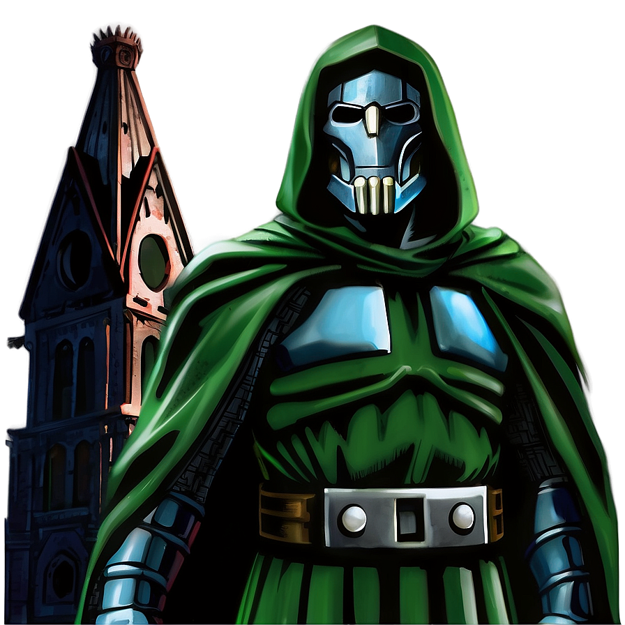 Dr Doom In The Shadows Png 06252024