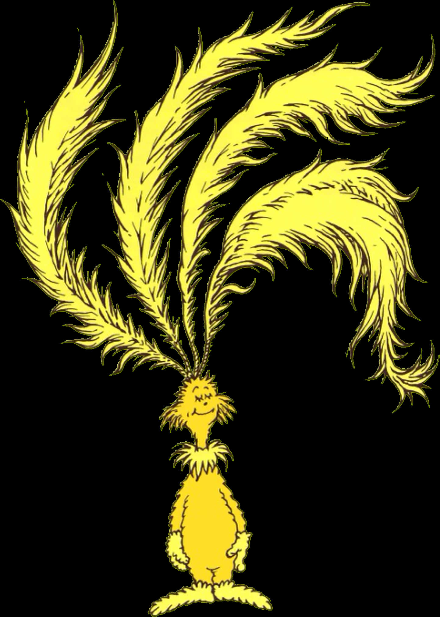 Dr Seuss Character With Feathers