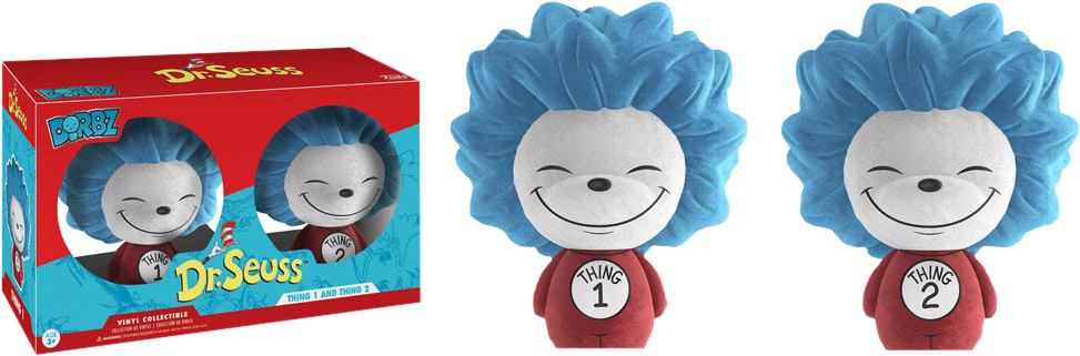 Dr Seuss Thing1and Thing2 Funko Dorbz