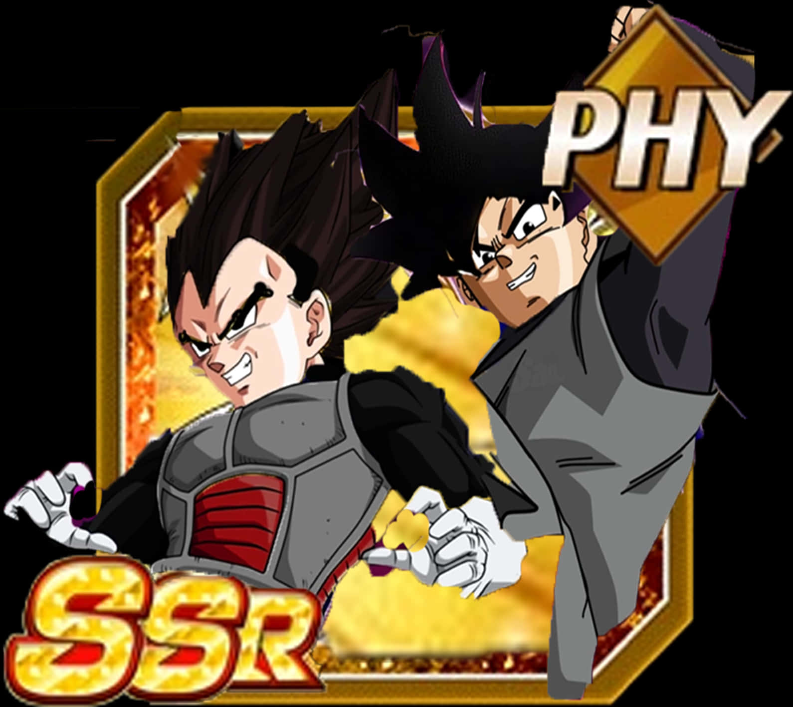 Dragon_ Ball_ Z_ Vegeta_ S S R_ P H Y_ Card_ Art