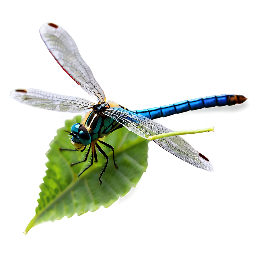 Dragonfly On Leaf Png Fuo9