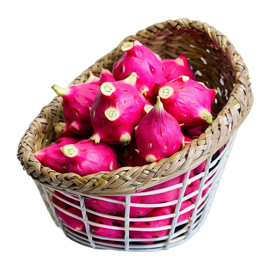 Dragonfruit In Shopping Basket Png Str67