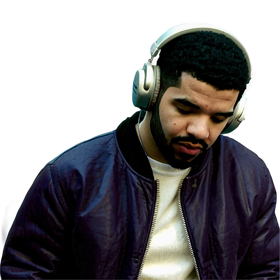 Drake With Headphones Png 05212024