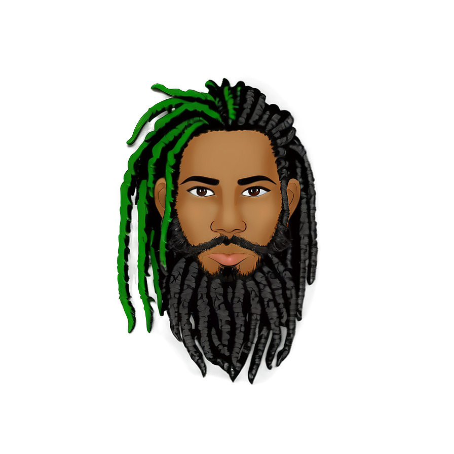 Dreads And Beard Combo Png 05242024