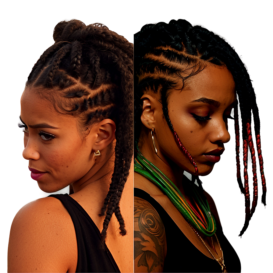 Dreads And Undercut Combination Png Mww
