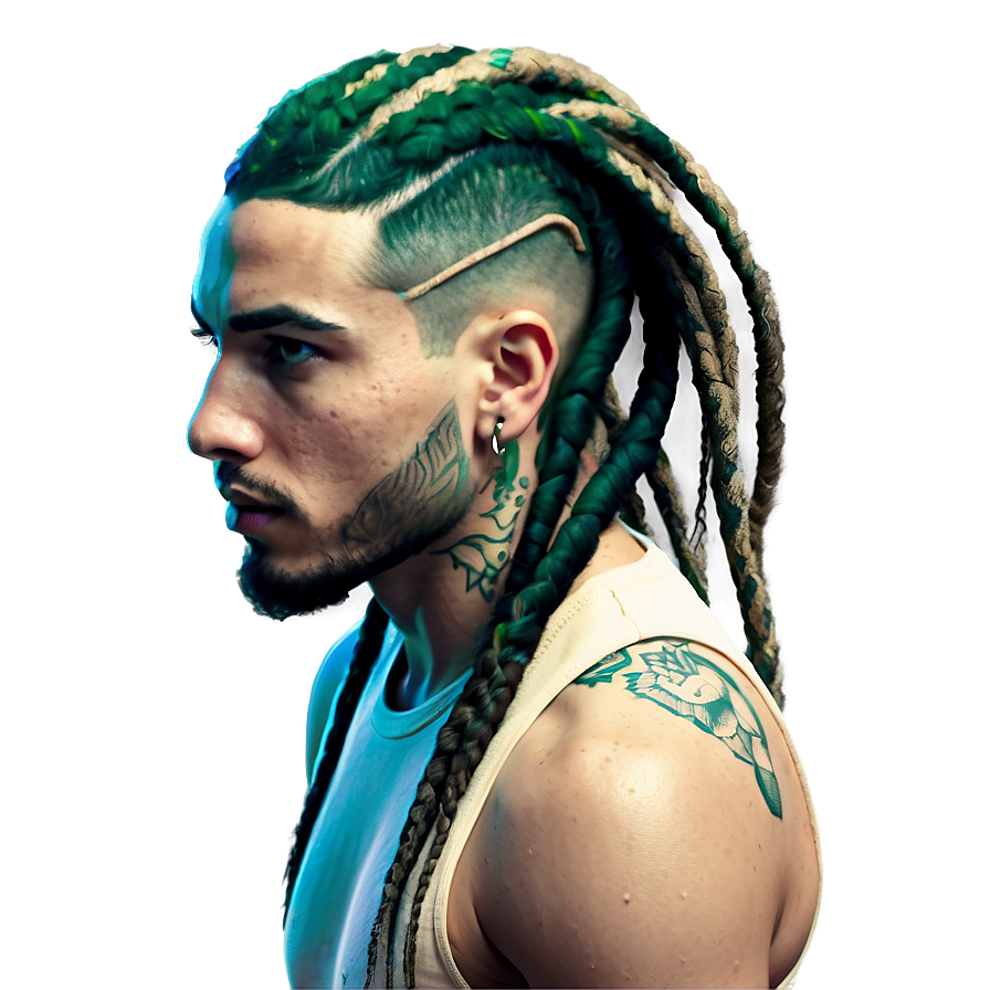 Dreads With Shaved Sides Png 05242024