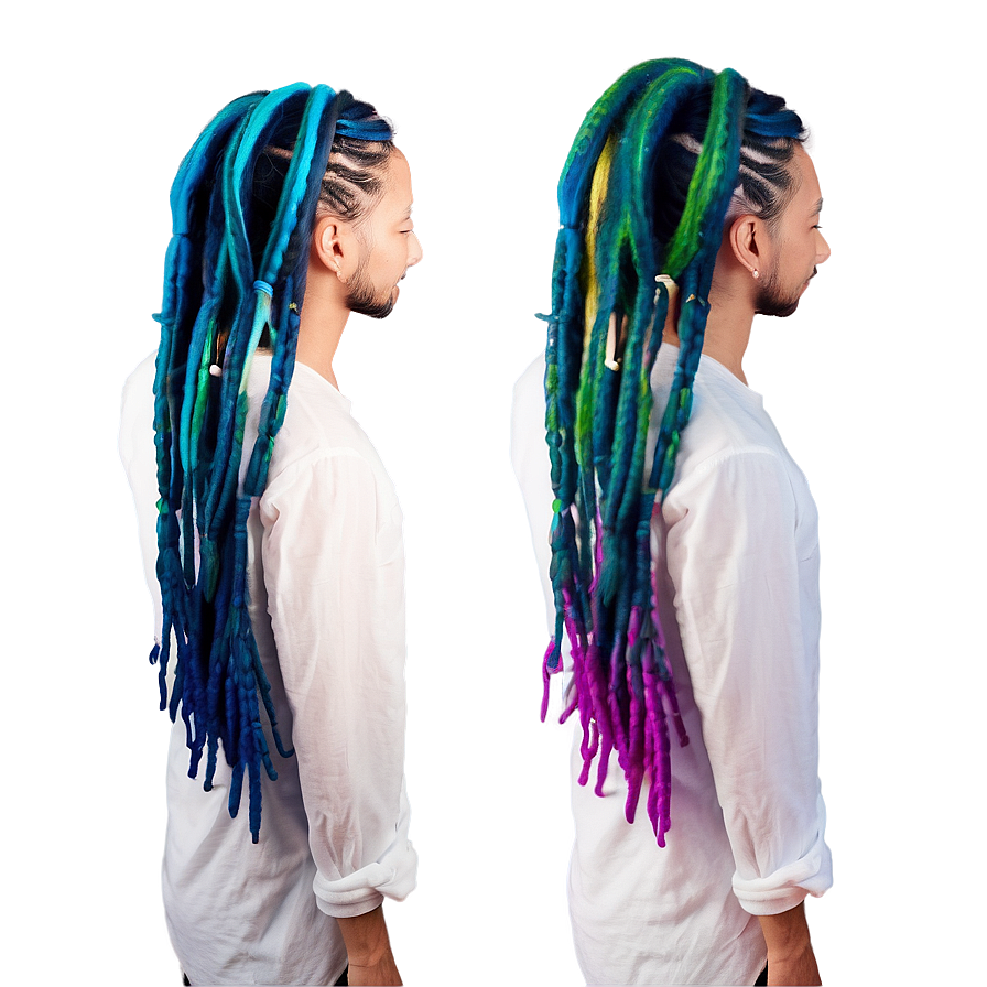 Dreads With Temporary Color Png Pjv97