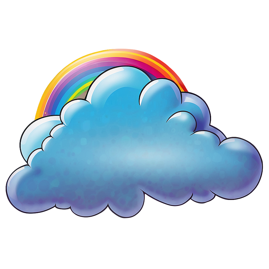 Dream Cloud With Rainbow Png 24