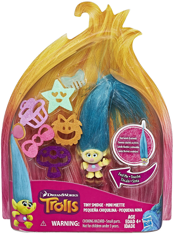 Dream Works Trolls Tiny Smidge Toy Packaging