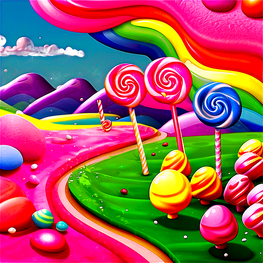 Dreamy Candy Land Landscape Png 06202024