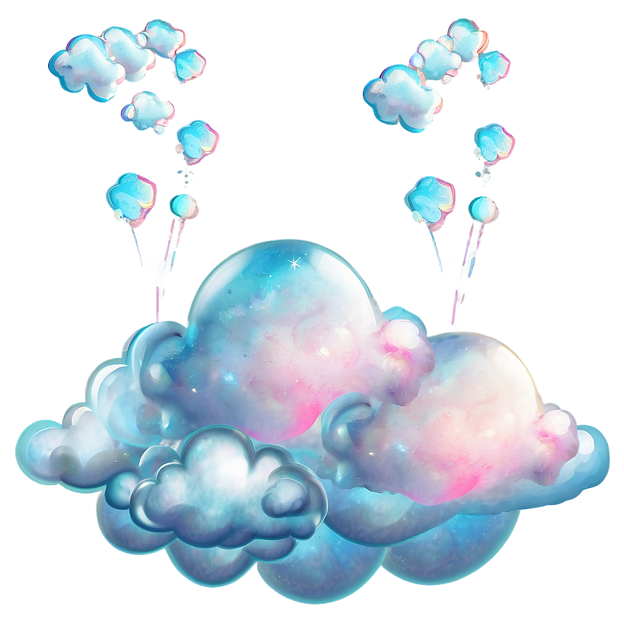 Dreamy Cotton Candy Clouds Png 24