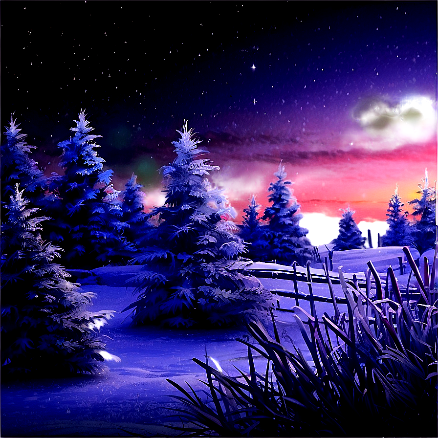 Dreamy Frosty Night Png 87